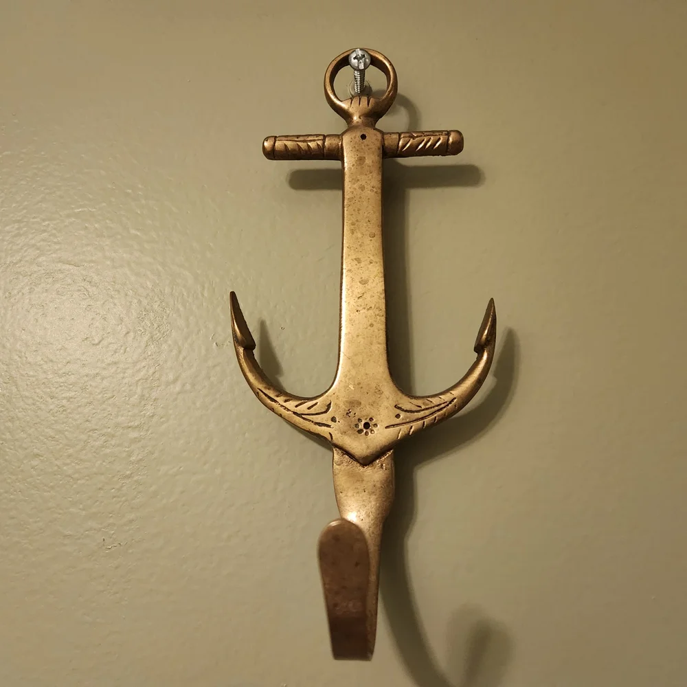 Solid Brass Anchor Wall Hook